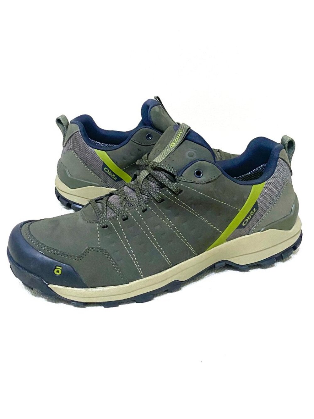 Oboz Sawtooth Ascent Low B-DRY Waterproof Hiking Shoes Mens 13 Olive NWOB